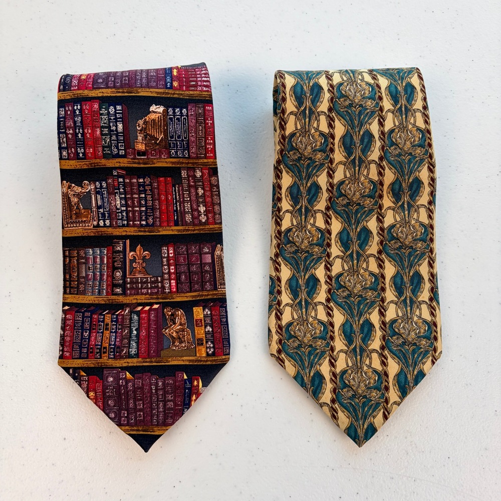 Museum Artifacts & MMA Silk Tie Set OS Multicolor Excellent